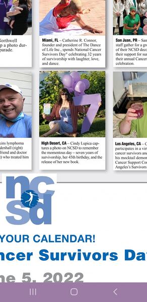 Cindy Lupica celebrates her 45th birthday with balloons and a new book, capturing memories for National Cancer Survivors Day.